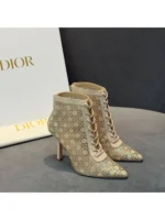 Женские ботильоны Dior бежевого цвета, артикул 339435