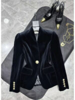 Женский пиджак Schiaparelli чёрного цвета, артикул 339285