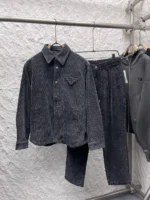 Мужской костюм Bottega Veneta чёрного цвета, артикул 338516