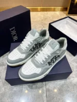 Мужские кеды Dior серого цвета, артикул 338595