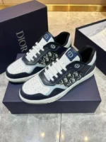 Мужские кеды Dior тёмно-синего цвета, артикул 338597