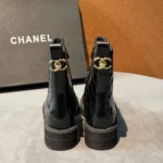 Женские полусапоги Chanel чёрного цвета, артикул 338736 — фото 5