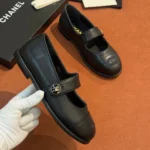 Женские балетки Chanel чёрного цвета, артикул 339104 — фото 2