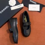 Женские балетки Chanel чёрного цвета, артикул 339104 — фото 4