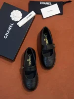 Женские балетки Chanel чёрного цвета, артикул 339104 — фото 5