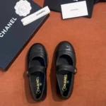 Женские балетки Chanel чёрного цвета, артикул 339104 — фото 6