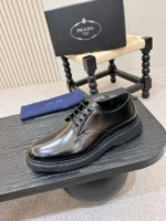 Мужские дерби Prada чёрного цвета, артикул 338922 — фото 7
