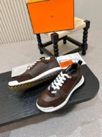 Мужские кроссовки Hermes коричневого цвета, артикул 338949 — фото 6