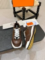 Мужские кроссовки Hermes коричневого цвета, артикул 338949 — фото 5