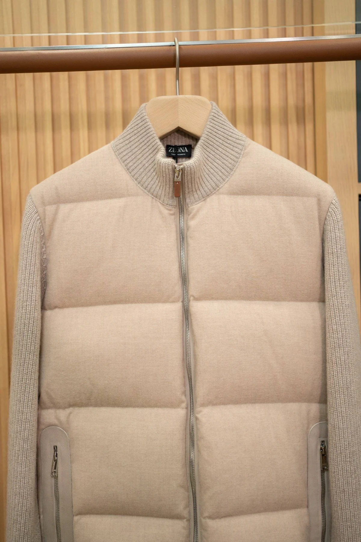 Куртка с вязанными рукавами ZEGNA — изображение 3
