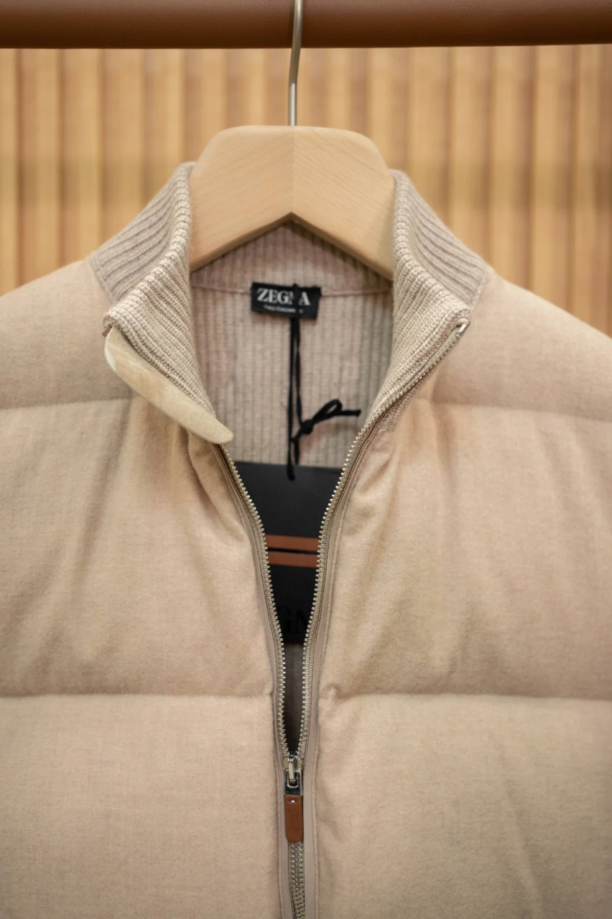 Куртка с вязанными рукавами ZEGNA — изображение 5