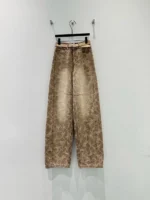Женские джинсы Hermes коричневого цвета, артикул 339280