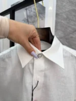 Льняная рубашка KITON — изображение 4