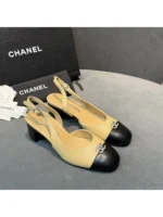Женские туфли Chanel бежевого цвета, артикул 339902