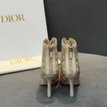 Женские ботильоны Dior бежевого цвета, артикул 339435 — фото 5