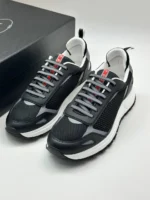 Мужские кроссовки Prada чёрного цвета, артикул 339495