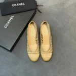 Женские туфли Chanel бежевого цвета, артикул 339709 — фото 3