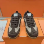 Женские кроссовки Hermes коричневого цвета, артикул 339809 — фото 2
