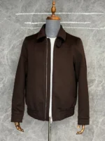 Мужская куртка Brunello Cucinelli коричневого цвета, артикул 341064
