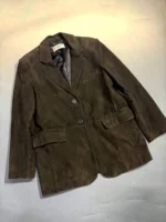 Женский пиджак Saint Laurent коричневого цвета, артикул 339922