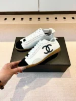 Женские кеды Chanel белого цвета, артикул 343289 — фото 4