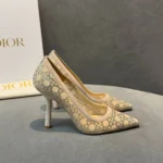 Женские туфли Dior кремового цвета, артикул 340284 — фото 3