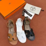 Женские сандалии Hermes коричневого цвета, артикул 340287 — фото 2