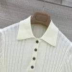Женское поло Loro Piana белого цвета, артикул 340468 — фото 4