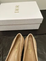 Женские балетки Dior бежевого цвета, артикул 340500 — фото 7