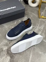 Мужские кеды Zegna тёмно-синего цвета, артикул 340392 — фото 6