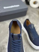 Мужские кеды Zegna тёмно-синего цвета, артикул 340392 — фото 7