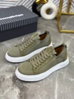 Мужские кеды Zegna зелёного цвета, артикул 340393 — фото 3