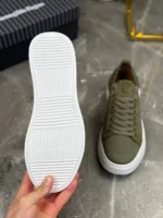 Мужские кеды Zegna зелёного цвета, артикул 340393 — фото 9