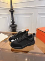 Мужские кроссовки Hermes чёрного цвета, артикул 340397