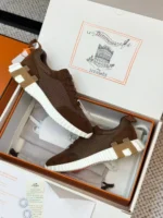 Мужские кроссовки Hermes коричневого цвета, артикул 340398 — фото 5