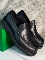 Мужские лоферы Bottega Veneta чёрного цвета, артикул 340344 — фото 3