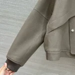 Кожаный бомбер HERMES — фото 6