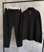 Мужской спортивный костюм Prada чёрного цвета, артикул 340573 — фото 2