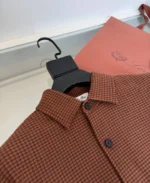 Мужская рубашка Loro Piana коричневого цвета, артикул 340579 — фото 4