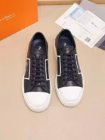 Мужские кеды Santoni тёмно-синего цвета, артикул 340679 — фото 2