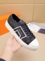 Мужские кеды Santoni тёмно-синего цвета, артикул 340679 — фото 4