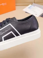 Мужские кеды Santoni тёмно-синего цвета, артикул 340679 — фото 6