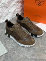Мужские кроссовки Hermes коричневого цвета, артикул 340700