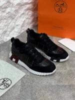 Мужские кроссовки Hermes чёрного цвета, артикул 340703