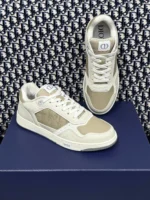 Мужские кеды Dior бежевого цвета, артикул 340697