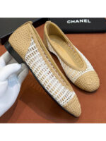 Женские балетки Chanel белого цвета, артикул 342118
