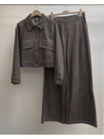 Женский костюм Brunello Cucinelli коричневого цвета, артикул 341777