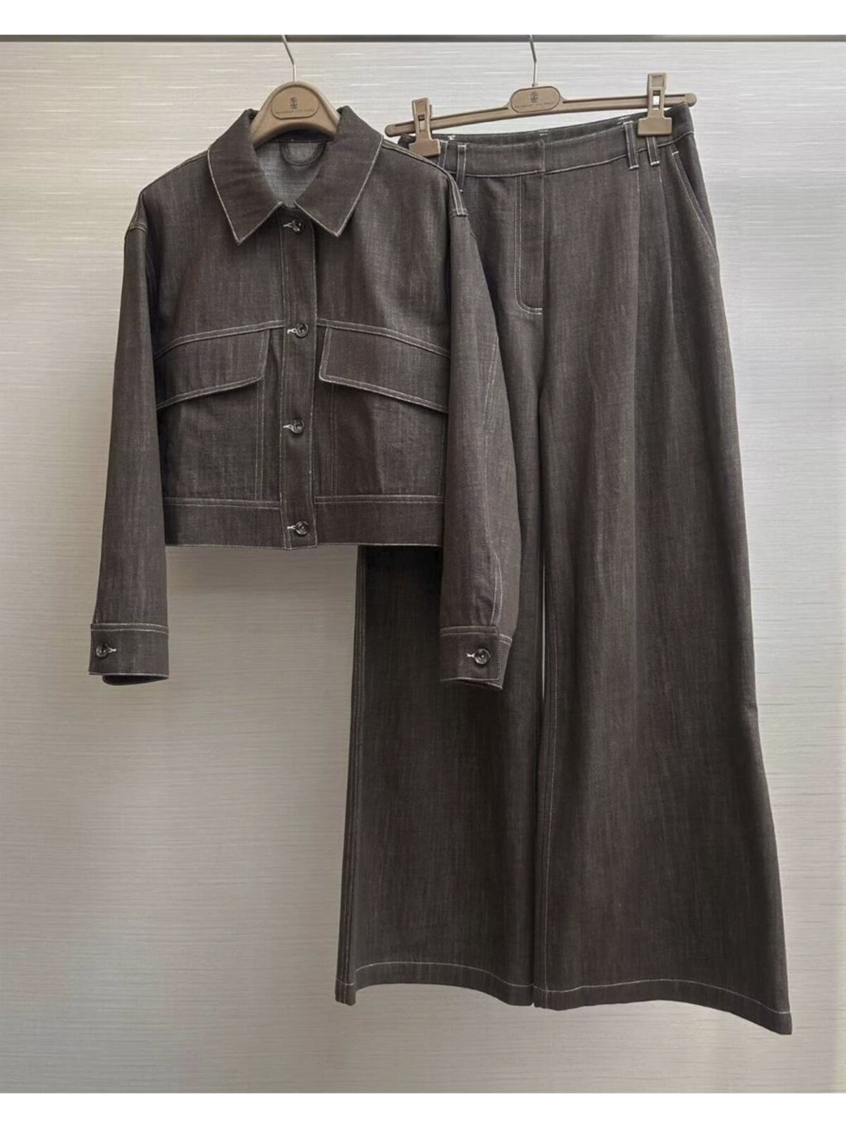 5 Женский костюм Brunello Cucinelli коричневого цвета, артикул 341777