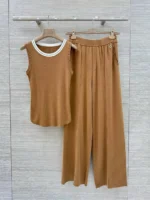 Женский костюм Loro Piana коричневого цвета, артикул 340790