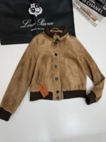 Женский бомбер Loro Piana коричневого цвета, артикул 340805